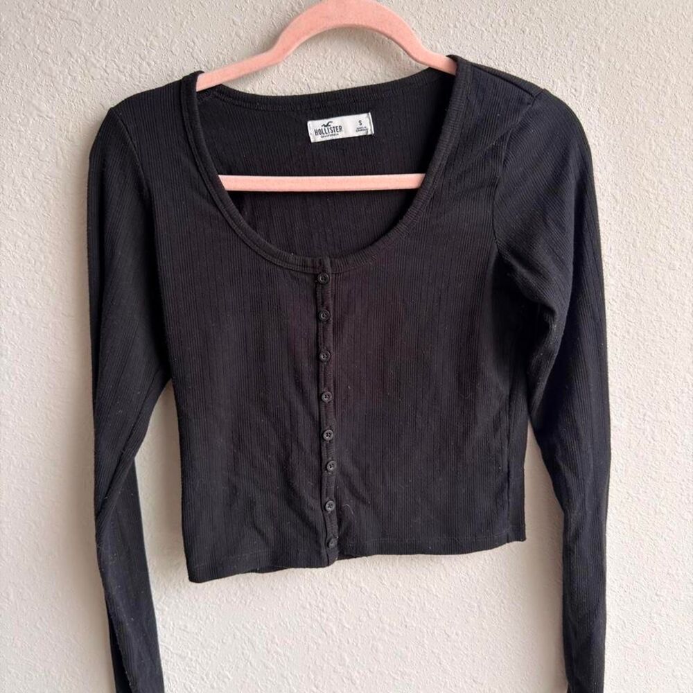 Hollister-co Women's Black Shirt